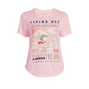 Snoopy’s Flying  Ace Women’ tee  Size Medium 7-9